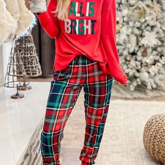 Graphic Christmas PJ Set - Picture 1 of 1